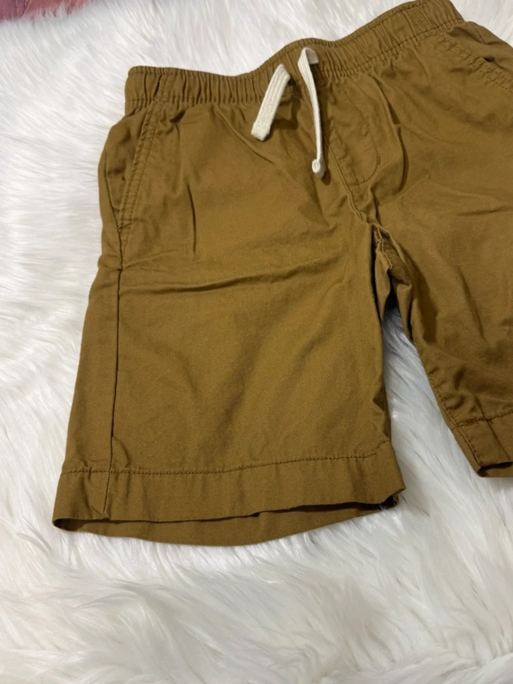 Old Navy Relaxed Fit Brown Pull On Cotton Shorts - Boys Size M (8)